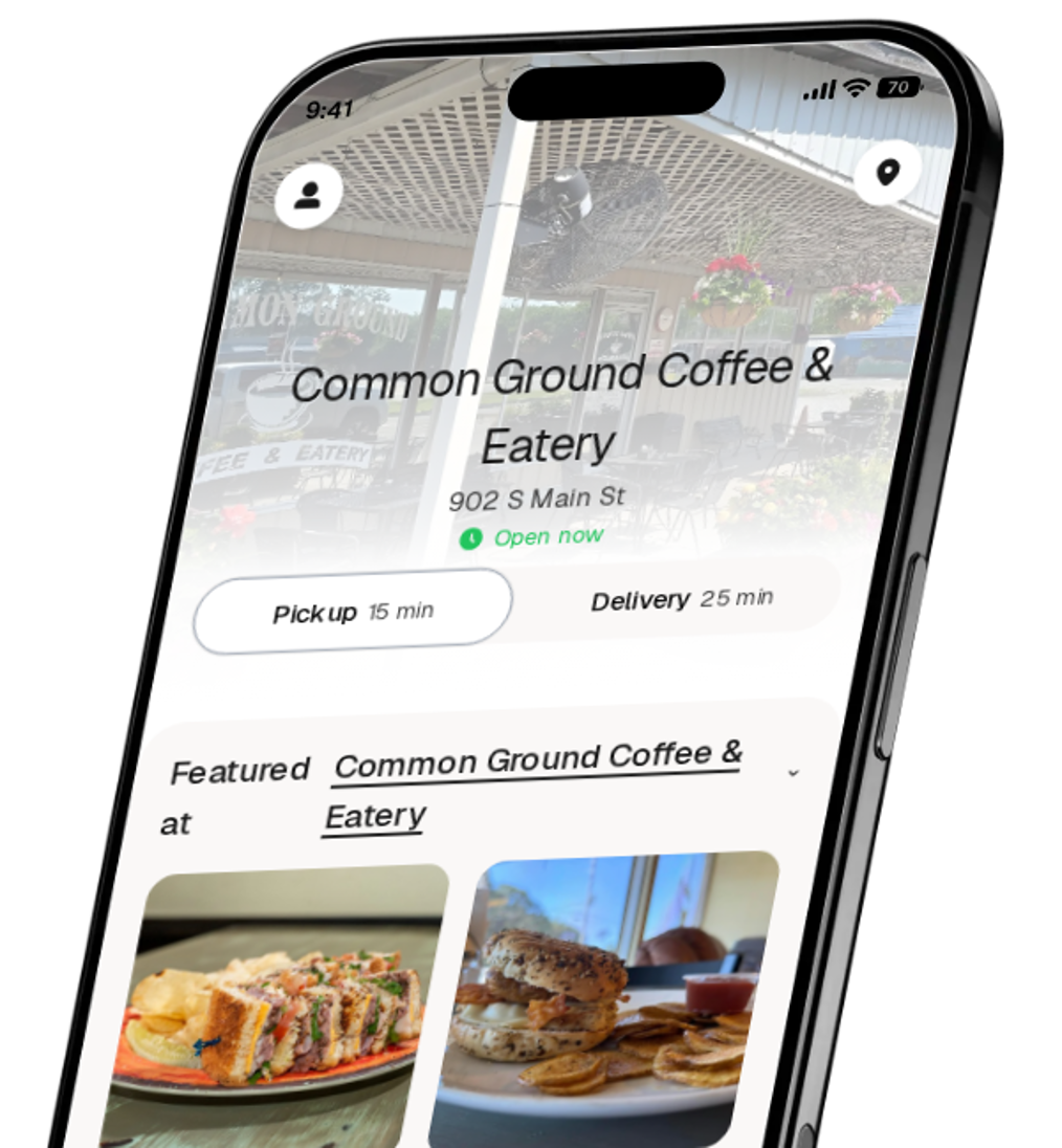 Common Ground Coffee & Eatery app preview